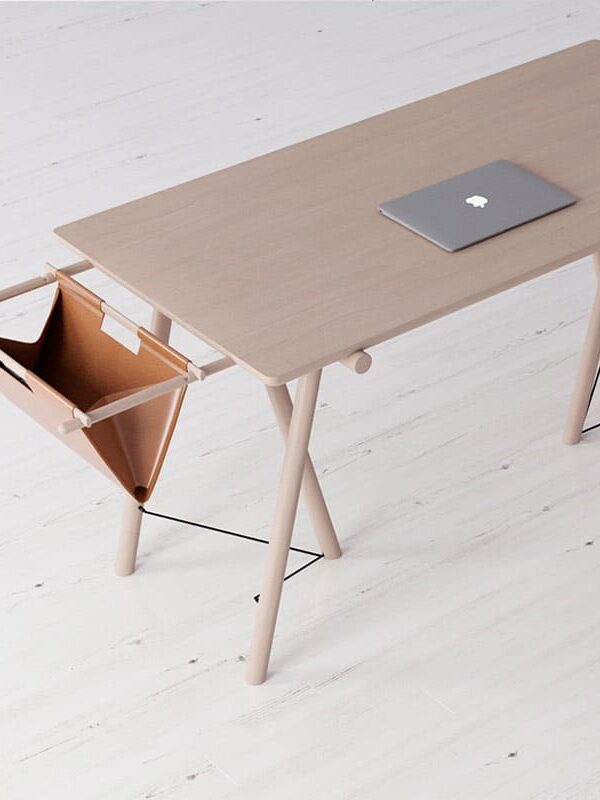 Close-up of desk clamp mechanism