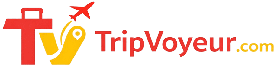 TripVoyeur logo in red text